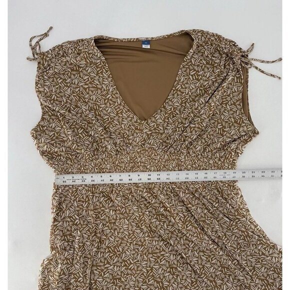 NWT Old Navy Plus Size Waist-Defined Tie-Shoulder Smocked Mesh Dress XXL Boho - Picture 11 of 11